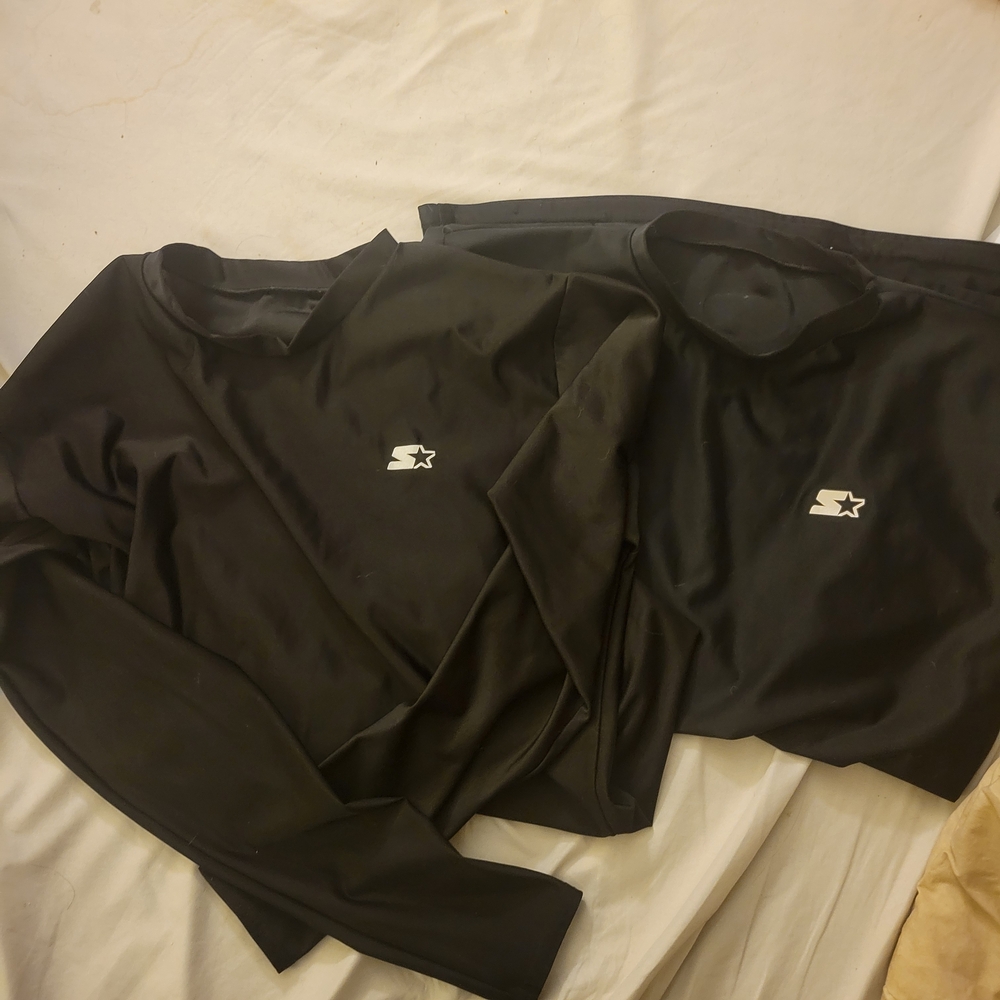 STARTER Black Long Sleeve Tees